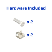 41-420-3SS MODULAR SOLUTIONS GUARD UNIT FIXING ANGLE WITH S.S. HARDWARE TOP LOCKING PLATE ON REMOVABLE PANELS